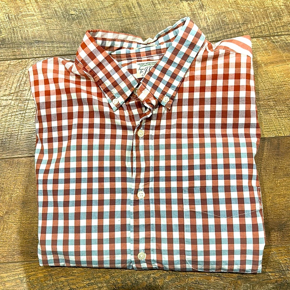 Men’s J.Crew Slim Fit Secret Wash Button Up